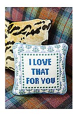 'I Love That For You' Needlepoint Pillow main image 1