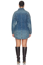 Shaped Denim Dress - thumbnail 9