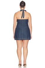 Denim Halter Shift Dress - thumbnail 9