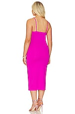 Good American Scuba Midi Dress in Fuchsia Pink001 | REVOLVE