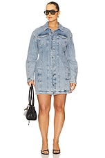 Barrel Long Sleeve Mini Dress - thumbnail 5