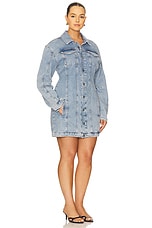 Barrel Long Sleeve Mini Dress - thumbnail 7