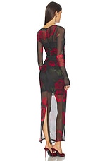 Mesh Ruched Maxi Dress - thumbnail 7