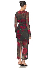 Mesh Ruched Maxi Dress - thumbnail 8