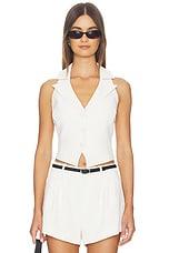 Luxe Suiting Halter Vest - thumbnail 3