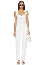 Button Front Peplum Top - thumbnail 10