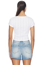 The Pointelle Square Neck Top - thumbnail 8