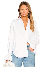 Product image of Good American Tabbed Poplin Shirt. Click to view full details