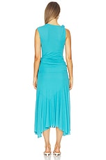 Marl Mesh Draped Knot Detailing Long Dress - thumbnail 6