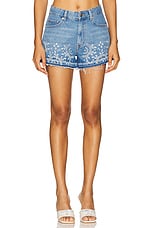 Broderie Anglaise Denim Shorts