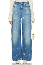 Printed Flower Denim Lari Jeans - thumbnail 4