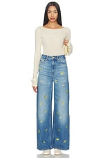 Printed Flower Denim Lari Jeans - thumbnail 8