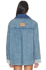 Patchwork Denim Midi Jacket - thumbnail 7