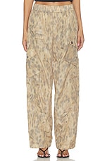 Printed Flyweight Nylon Relaxed Elastic Pant - thumbnail 4