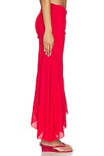 Marl Mesh Draped Long Skirt - thumbnail 6