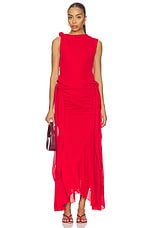 Marl Mesh Draped Long Skirt - thumbnail 8
