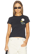 Basic Cotton Jersey Baby Fit Crochet Patch T-shirt - thumbnail 4