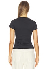 Basic Cotton Jersey Baby Fit Crochet Patch T-shirt - thumbnail 6