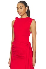 Marl Mesh Tie Knot Tank Top - thumbnail 6