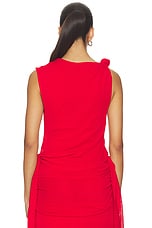 Marl Mesh Tie Knot Tank Top - thumbnail 7