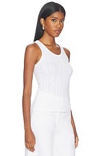 Compact Pointelle Rib Jersey Tank Top - thumbnail 5