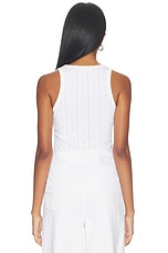 Compact Pointelle Rib Jersey Tank Top - thumbnail 6