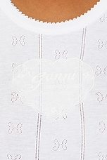 Compact Pointelle Rib Jersey Tank Top - thumbnail 8