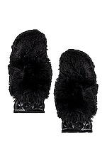 Hill Faux Fur Mittens - thumbnail 4