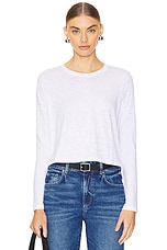 Long Sleeve Cropped Boy Crew Shirt