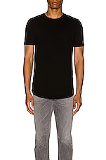 Goodlife Slub Scallop Crew in Black | REVOLVE