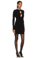 GIUSEPPE DI MORABITO Mini Dress With Collar in Black | REVOLVE