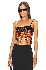 Product image of GIUSEPPE DI MORABITO Sequin Crop Top. Click to view full details