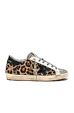 Golden Goose Superstar Sneaker in Snow Leopard & Black | REVOLVE