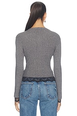 Olivia Lace Combo Henley Sweater - thumbnail 6