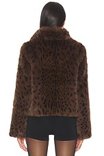 Lexy Leopard Faux Fur Jacket - thumbnail 6