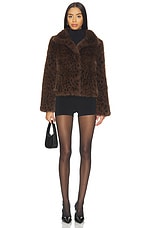 Lexy Leopard Faux Fur Jacket - thumbnail 7