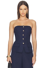 Quinn Linen Bustier - thumbnail 3