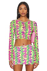 Product image of Gonza Long Sleeve Crop Top. Click to view full details