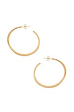 Product image of gorjana Arc Large Hoop Earrings. Click to view full details