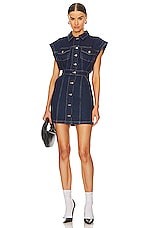Product image of GRLFRND Celeste Denim Vest Dress. Click to view full details