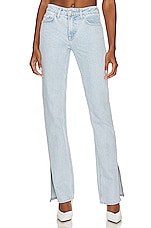 Hailey Low Rise Boot With Slit Hem Jeans