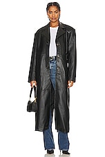 The Long Leather Coat