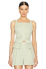 Tech Gabardine Apron Top