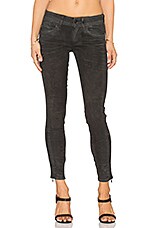 lynn mid waist skinny jeans dark aged