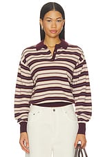 Collegiate Stripe Polo Sweater - thumbnail 3