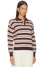 Collegiate Stripe Polo Sweater - thumbnail 4
