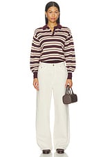 Collegiate Stripe Polo Sweater - thumbnail 6