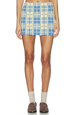 Fringe Plaid Mini Skirt - thumbnail 4