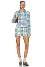 Fringe Plaid Mini Skirt - thumbnail 8