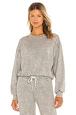 Product image of MONROW Stone Wash Seamed Relax Sweatshirt. Click to view full details